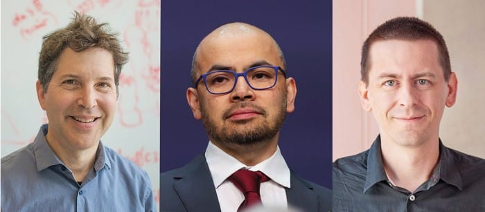 Daftar Pemenang Nobel 2024: Penghargaan untuk Inovasi, Perdamaian, dan Sastra 11 Pemenang Hadiah Nobel Kimia 2024, David Baker (kiri), Demis Hassabis (tengah), dan John M. Jumper