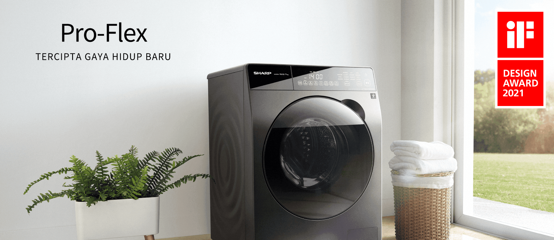 Sharp Luncurkan 9 Mesin Cuci Front Loading: Efisien dan Stylish 12 SHARP ES-FL1410DPX Mesin Cuci Front Loading K-Pro Series