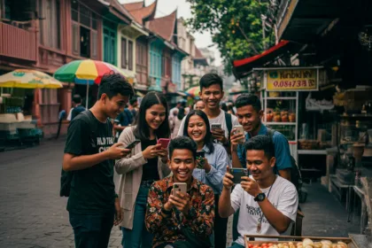 dampak teknologi digital Indonesia terhadap gaya hidup, pekerjaan, dan bisnis masyarakat.