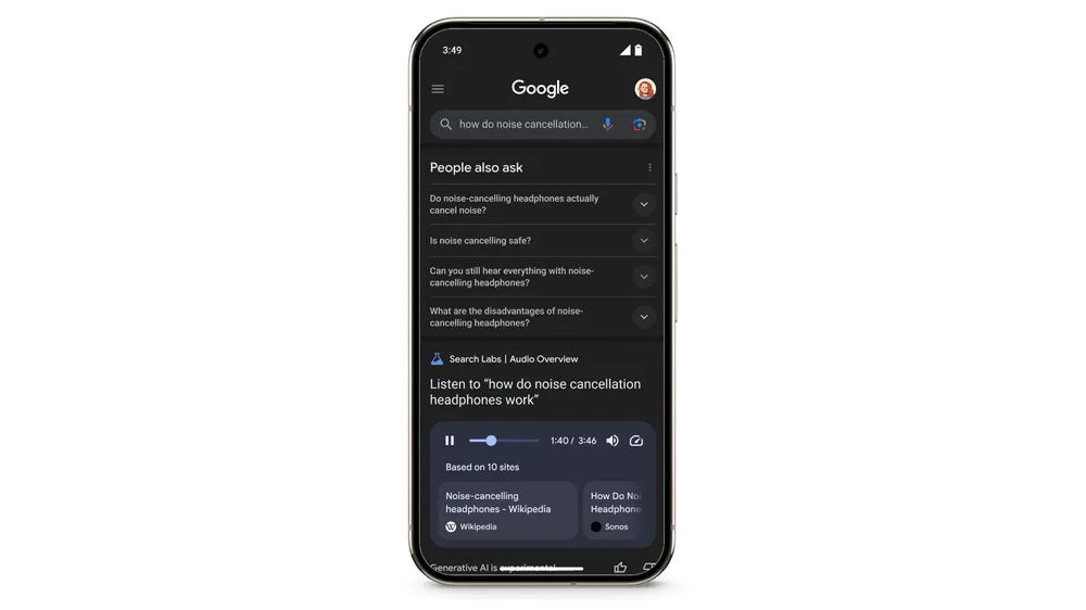 Google Audio Overview: Hasil Pencarian Akan Bisa Jadi Podcast 10 Google Audio Overview