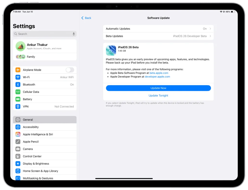 Cara Instal iPadOS 26 di iPad: Panduan Lengkap Sampai Berhasil 11 Cara Instal iPadOS 26