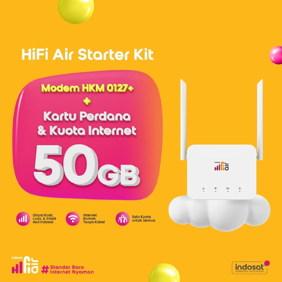 HiFi Air HKM 127+ Indosat: Internet Rumah Fleksibel Tanpa Instalasi 11 HiFi Air HKM 127+,HiFi Air
