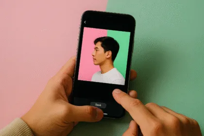 Cara membuat foto Brave Pink dan Hero Green