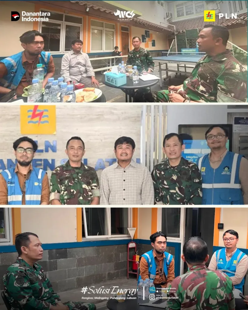 PLN UP3 Banten Selatan bersama Kodim 0603/Lebak terus mempererat sinergi melalui koordinasi dan kerja sama strategis. Audiensi ini menjadi langkah penting dalam mendukung pengamanan aset ketenagalistrikan, memastikan kelancaran operasional di lapangan, serta menghadirkan pasokan listrik yang andal dan berkelanjutan.